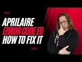 Aprilaire Dehumidifier Error Code E6 How to Troubleshoot and Fix