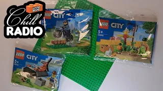 🎵Lego Chill Radio🎵 3 Lego City Poly Bag Sets 👮 30638 🌾30590 ⛑️ 30570
