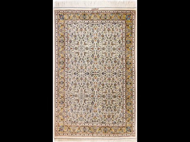 アミン工房 美しいエスミーリー クリーム 100×153cm (ID18018)