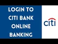 CITI Bank Online Banking Login Citi Bank Online 2026 www citi com login
