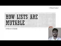 How Lists are mutable Python Programming PremCodes
