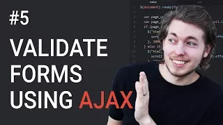 5 How to validate a form using AJAX - Learn AJAX programming