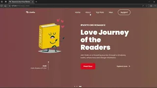 Animated Book Store Website Design HTML CSS JavaScript Source Code on GitHub