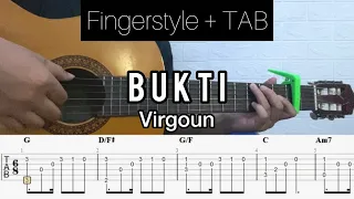 virgoun bukti fingerstyle guitar tablature chord 