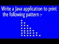 Pattern program in java using nested while and for loop Knowledge Light
