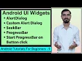 AlertDialog CustomAlertDialog SeekBar ProgressBar by Deepak Android Tutorials for Beginners 9