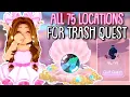 ALL 75 TRASH LOCATIONS TO COMPLETE THE TRASH QUEST WAVE 2 SUMMER UPDATE Roblox Royale High