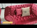 A celebrating color amazing Red Hot Chesterfield Sofa