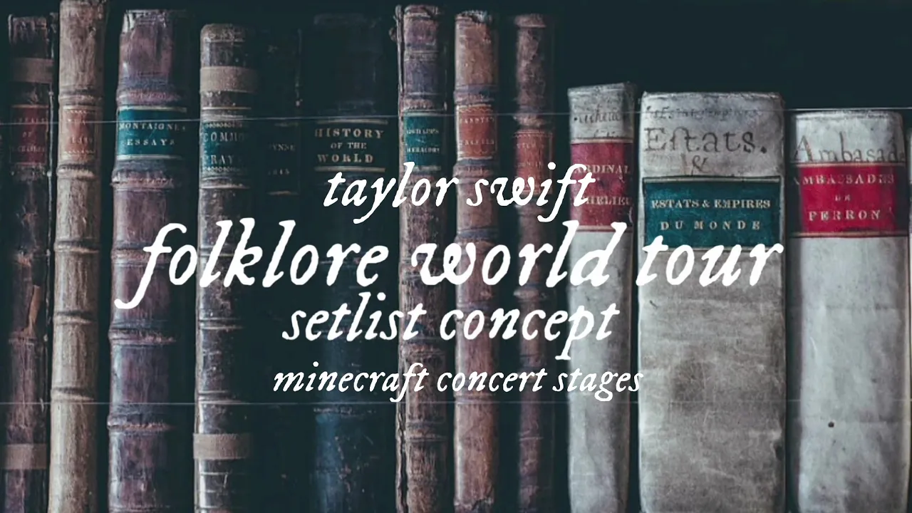 Taylor Swift - Folklore World Tour Setlist Concept