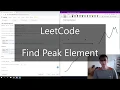 Coding Interview Question - Find Peak LeetCode two solutions