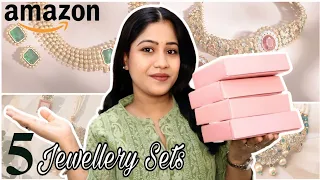 Amazon Ethnic Jewellery Haul Jewellery Sets for Festive Wedding Season Under 1000
