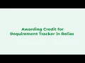 Awarding Credit for Requirement Tracker in Relias