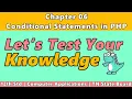 Chapter 6 Conditional Statements in PHP MCQ 12th Std TN State Board Computer Applications