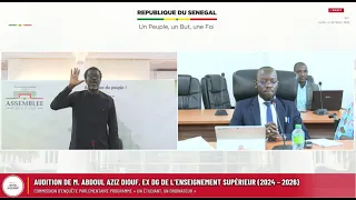étudiant, un ordinateur : la Commission d’enquête auditionne Monsieur Abdoul Aziz Diouf