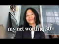 My Net Worth at 30 emergency fund crypto stocks investments retirement