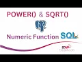 POWER SQRT Scalar Numeric Functions in SQL