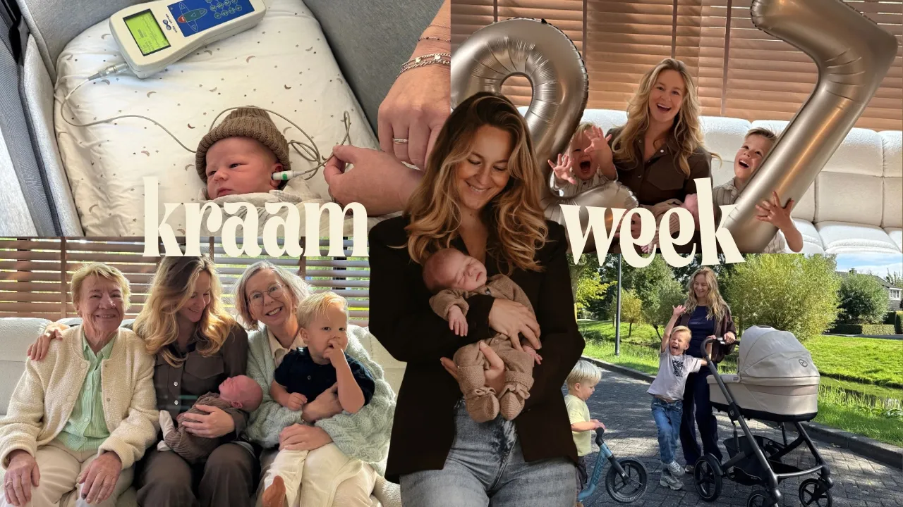 Gehoortest en Hielprik, Mijn 27e Verjaardag & De eerste keer naar buiten | Kraamweek Deel 2🫧🩵