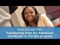 Transferring from the Advanced Certificate to the MA program Youth Studies FAQ CUNY SPS