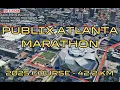 Publix Atlanta Marathon 2025 fly over the marathon course of the race path