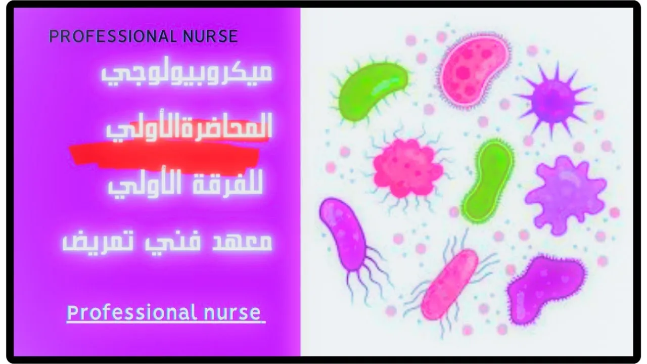 شرح المحاضرة الأولي في مادة الميكروبيولوجي | أولي معهد تمريض