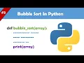 bubble sort explanation python code searching sorting