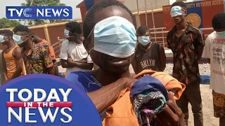 watch drama as amotekun arrests male kidnapper in female outfit