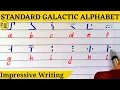 Download Lagu HOW TO WRITE OLD STANDARD GALACTIC ALPHABET LETTER|1990AD ALPHABETS 26 LETTERS@ImpressiveWriting
