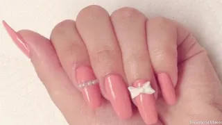 diy ballerina coffin beauty hack easy fake nails at home 