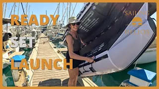 First Look at Our EZRaft Dinghy + Induction Cooktop Install & Good Friday in Spain