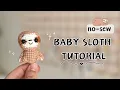 Amigurumi SLOTH Crochet How to crochet Little Sloth - Keychain