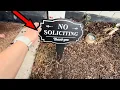 Keep away those pesky solicitors with this no soliciting sign
