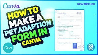 Creating a Pet Adoption Form in Canva Easy Tutorial 2025