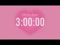3 Hour Silent Countdown Timer Pink Aura Aesthetic Vibes For Studying Deep Focus
