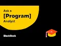 Ask a Program Analyst