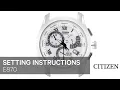 Citizen Watch Setting Instruction E870