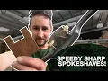 Lagu Sharpening Spokeshave Blades on the Tormek