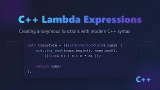 C Lambda Expressions Anonymous Functions Explained for Beginners