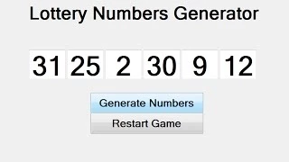 Visua Basic Net Tutorial-How to Create Lottery Numbers Generator