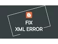 How to fix XML error The reference to entity version must end with the delimiter