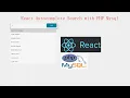 React Autocomplete Search with PHP Mysql