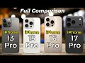 Download Lagu iPhone 17 Pro vs iPhone 16 Pro vs iPhone 15 Pro vs iPhone 13 Pro 🔥 Full Leak Specs Comparison