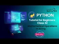 42 String Operations In Python Python Tutorial For beginner