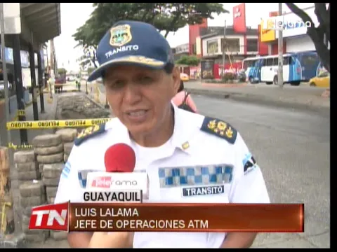 Cierre por diez días un tramo de carril de avenida Rodolfo Baquerizo Nazur