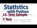 One Sample T Test with Python