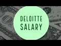 Deloitte Salary Big 4 Compensation Series