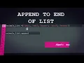 APCSP 117 List and Append