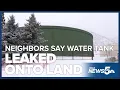 Crews repairing controversial water tank that neighbors say leaked onto Colorado Springs land