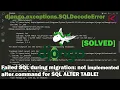 FAILED SQL during migration not implemented alter command for SQL ALTER - Django and mongoDB-djongo