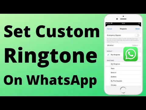 Download MP3 How to Set Custom Ringtone on WhatsApp iPhone | 2022