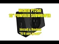Kicker PT250 Subwoofer Kicker Install and Review